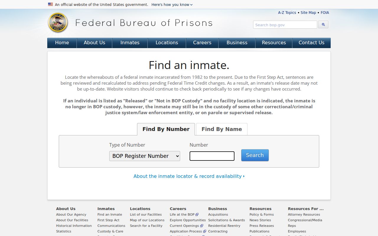 Miller County criminal history federal inmate locator